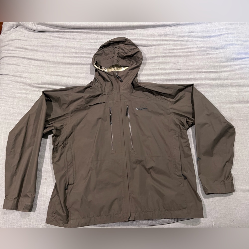 Men's army green rain jacket XL